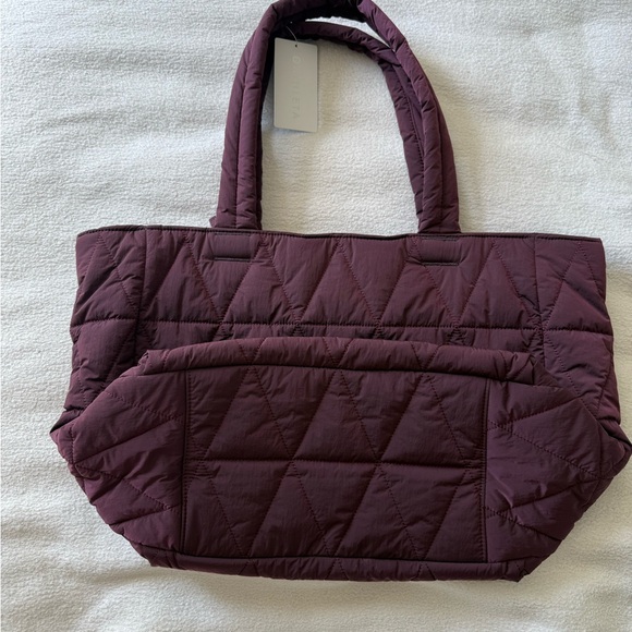 Athleta Quilted Tote Bag in Dark Purple - Picture 5 of 7